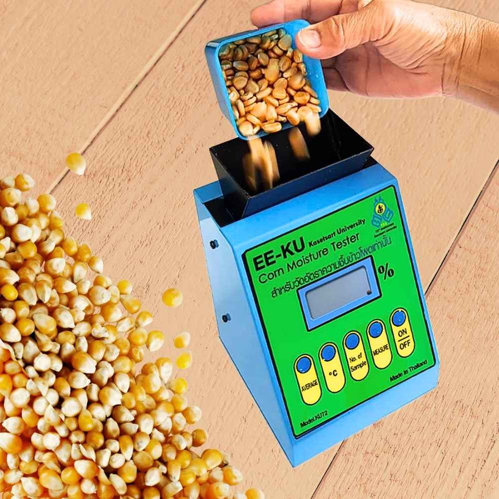 การใช้งาน เครื่องวัดความชื้นข้าวโพด KU72
