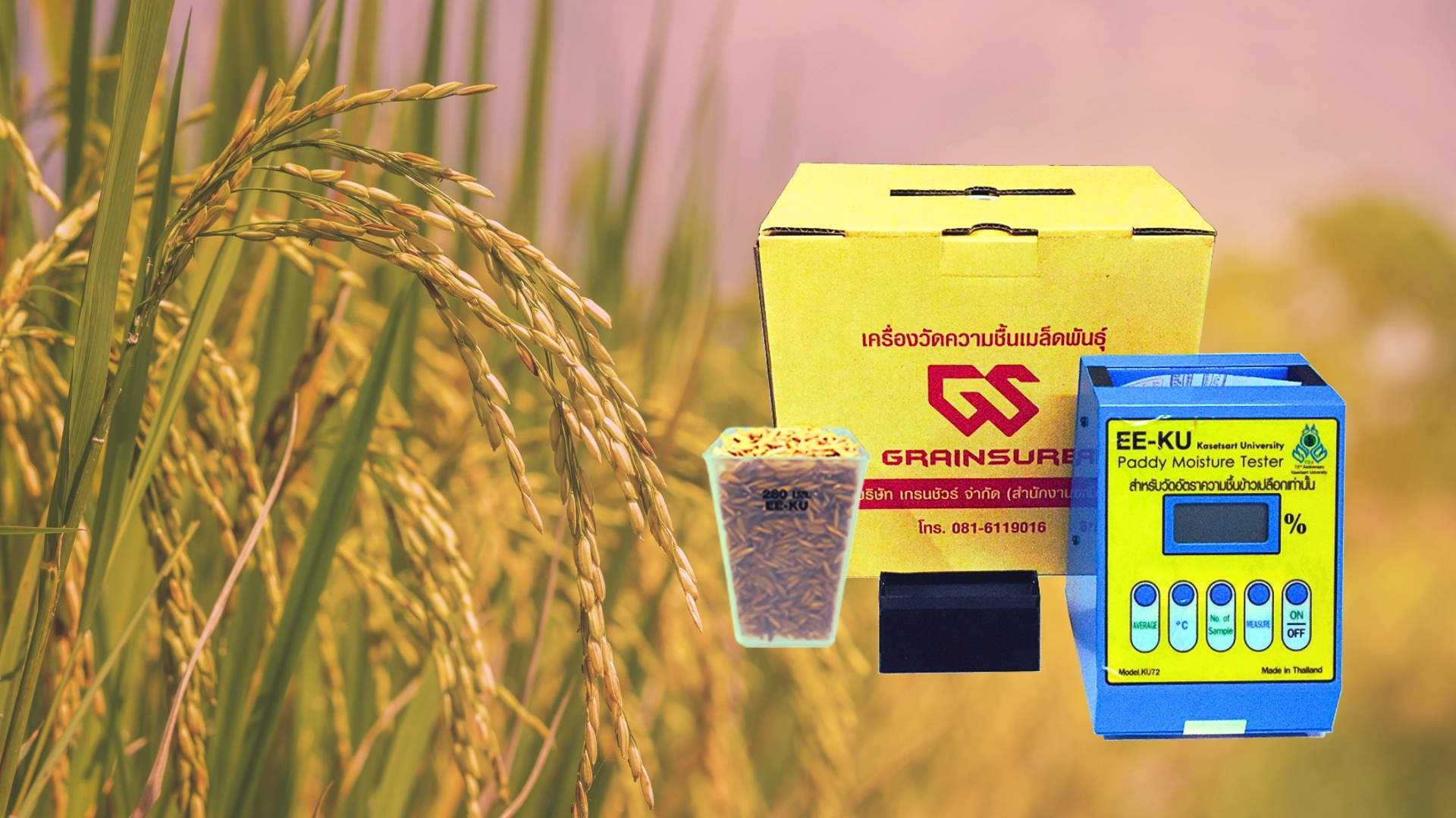 เครื่องวัดความชื้นข้าวเปลือก KU72